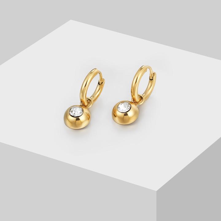 Immagine prodotto Sensora Jewelry Orecchini a brillante tondo (Acciaio inossidabile)