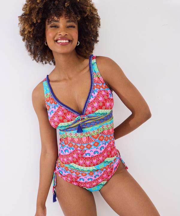 Image du produit Joe Browns Patchwork Tassel Trim Tankini Top (40)