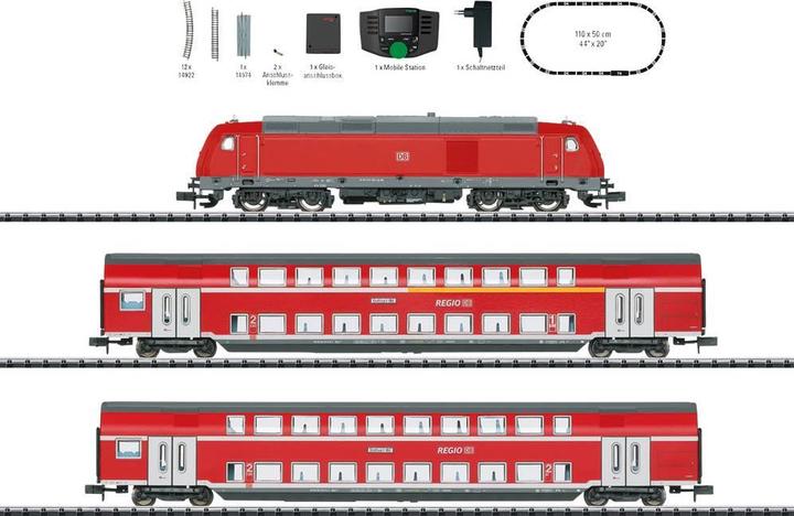 Image du produit MiniTrix Coffret de départ numérique Régional Express de la DB AG (Voie N)