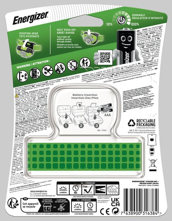 Immagine prodotto Energizer Vision HD Plus (350 lm)