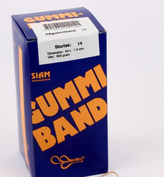 Siam Gummibånd nr. 14 50x1,5mm (500g)