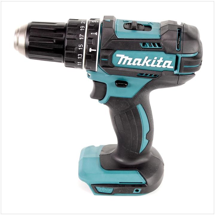 Image du produit Makita DHP482RTJ 18V 2x perceuse à percussion à batterie rechargeable (Fonctionnement sur batterie)