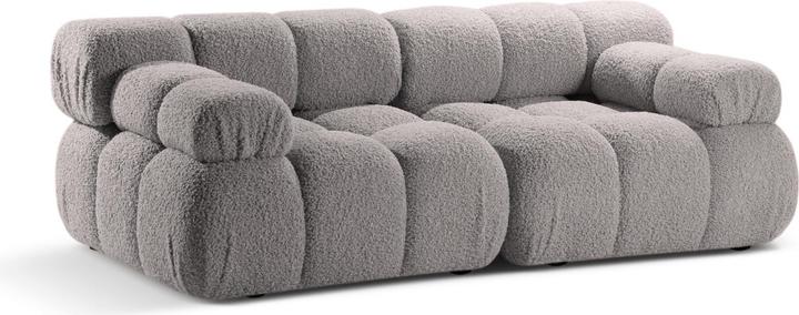 Actual product image Micadoni Velvet Modular Sofa, "Bellis", 2 Seats, 188x94x70 Made in Europe (4-seater, 3-seater, 2 person sofa)