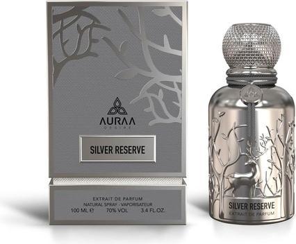 Auraa Desire Silver Reserve 100ml von Extrait De Perfum Amber Leather Vanilla Fragrance Perfume for (Eau de Parfum, 100 ml)