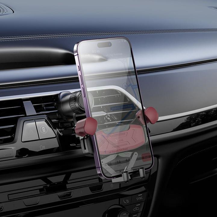 Actual product image Hoco Auto holder gravity car holder for air vent H66 black and red