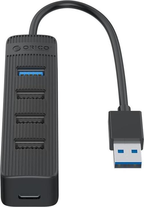 Image du produit Orico Converter TWU32-4A USB-A 3.1 hub / 1x USB-A 3.1 + 3x USB-A 2.0 + USB-C 5V/3A - black (USB-A, USB-C)