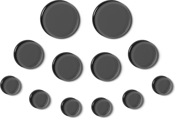 Produktbild Slapklatz SK PRO Gel Pads Black 12 Stk. (Instrumentendämpfer)