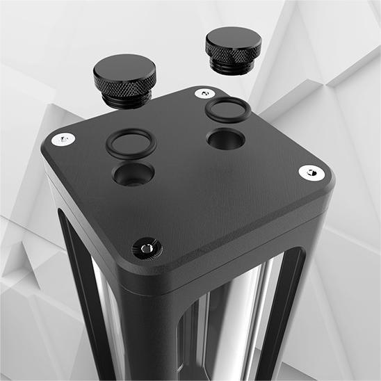 Actual product image Raijintek ANTILA D5 EVO RBW pump with AGB, ARGB