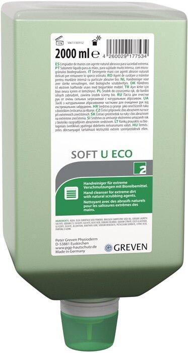 Actual product image PGP Hand cleaner SOFT U ECO 2l solvent-free 2 l (Liquid soap, 2000 ml)