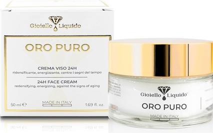 Gioiello Liquido Gesichtscreme für reife Haut mit sofortigem Lifting-Effekt Kolloidales Gold Antiaging Hyaluronsäure (190 ml, Tagescreme)