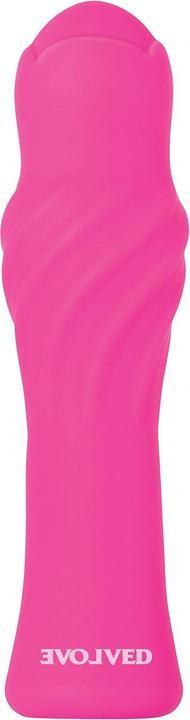 Actual product image Evolved Love Is Back Twist & Shout Silicone Rechargeable Vibrator - Pink