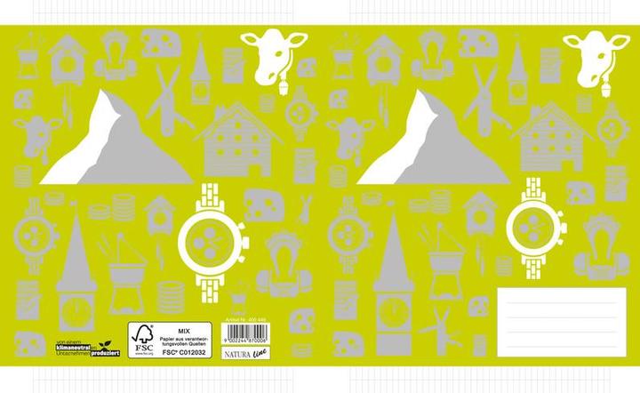 Actual product image Naturaline Exercise book FSC Switzerland (A4, Checked)