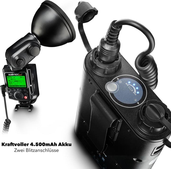 Image du produit Walimex Light Shooter 360 TTL Canon + Power Porta (Flash à monter, Canon)