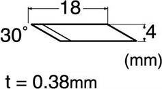 Actual product image NT Cutter Spare blades (Replacement blade)
