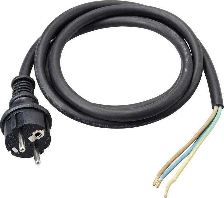 Actual product image Sygonix SY-6029114 Power connection cable black 10.00 m (10 m)