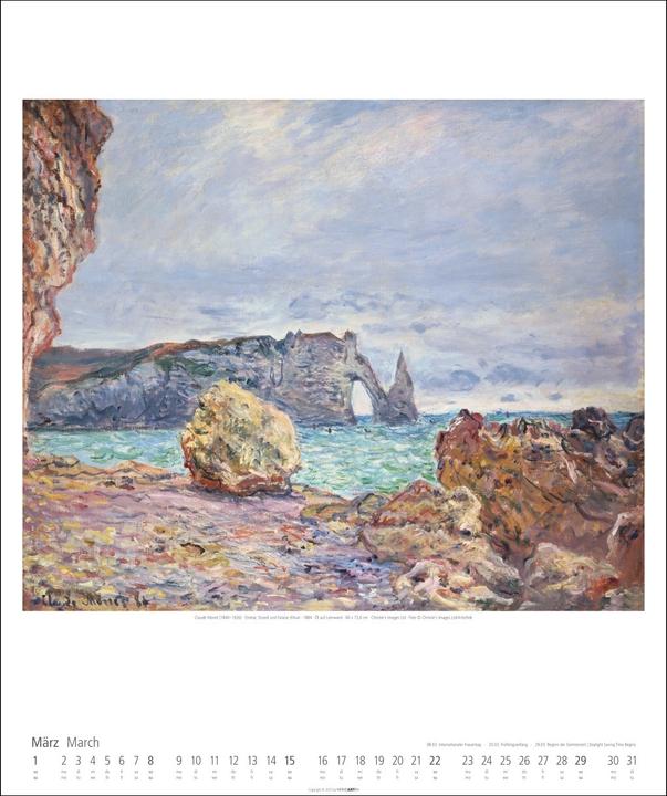 Produktbild Claude Monet Kalender 2026 (46 x 55 cm, Deutsch, Englisch)