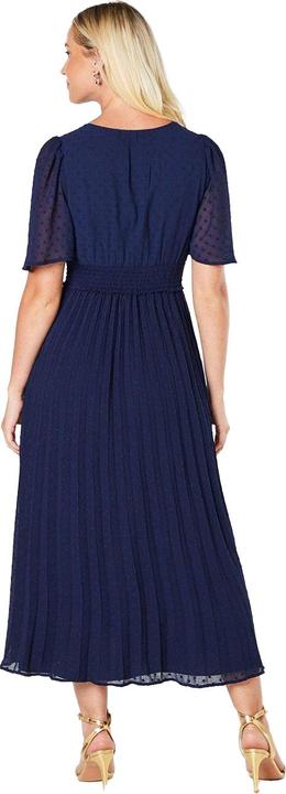 Actual product image Dorothy Perkins Womens/Ladies Pleated Dobby Chiffon Wrap Midi Dress (34)