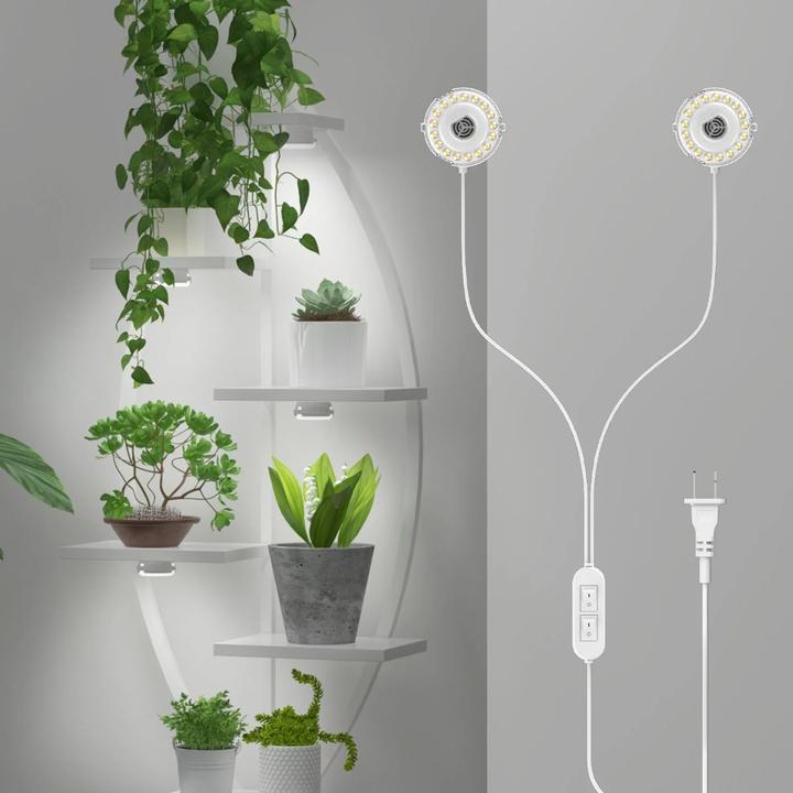 Sansi Luce di crescita a doppia testa (LED, 230 V)