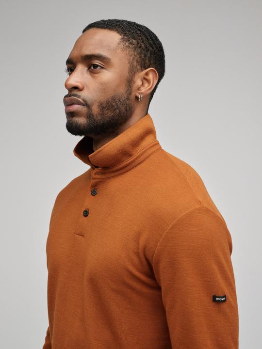 Actual product image Mover Plastic Free Sportswear Long Sleeve Merino Polo (XL)