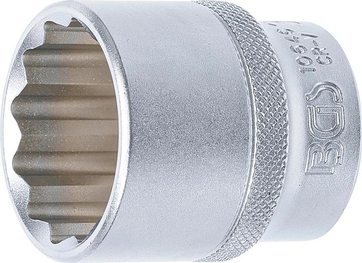 BGS Steckschlüssel-Einsatz Zwölfkant Antrieb Innenvierkant 12,5 mm (1/2") SW 30 mm (30 mm)