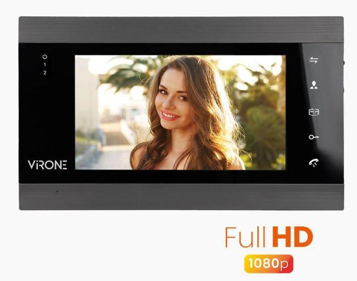 Actual product image Orno 7-inch colour video monitor with free phone app to manage internal and external co