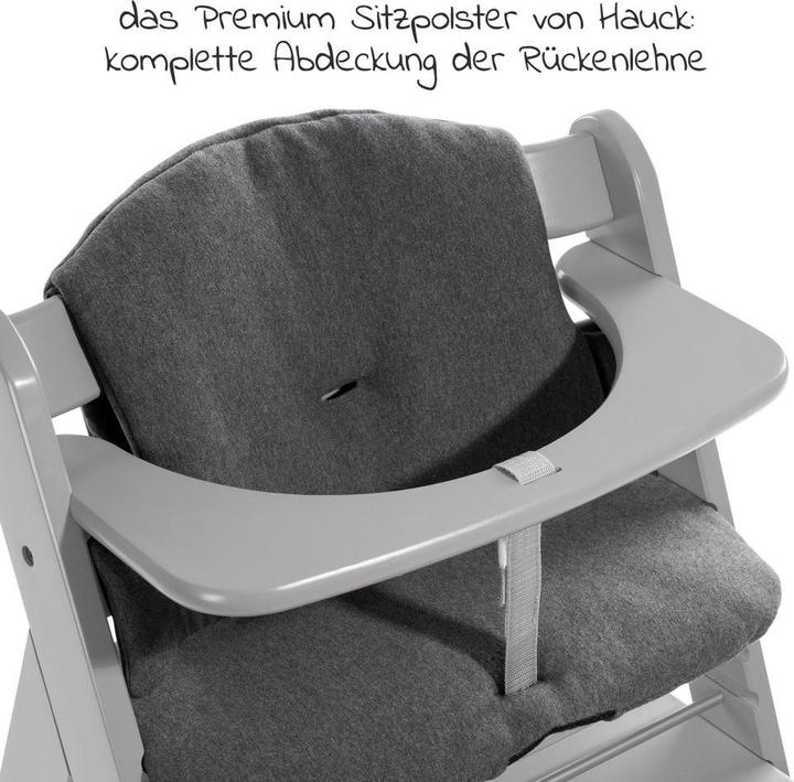 Actual product image Hauck Highchairs Highchair Alpha Plus Grey - in economy set incl. (Highchair)