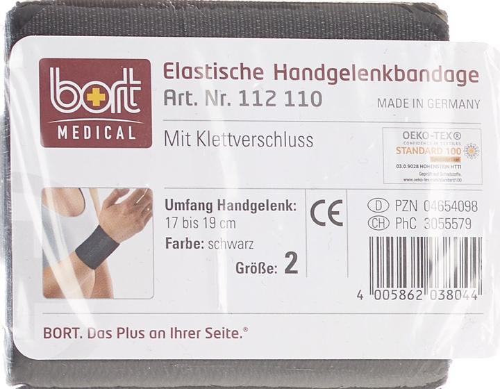 Image du produit Bort Medical Bandage pour poignet Velcro 8cm Gr1 -17cm noir (1)