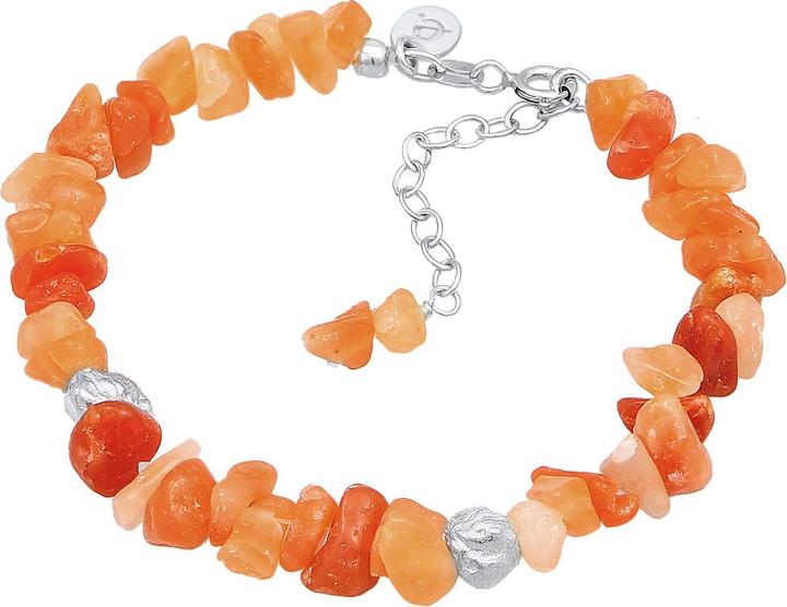 Elli Edelsteinarmband (16 cm, Plastik, 925er Sterling Silber, Aventurin)
