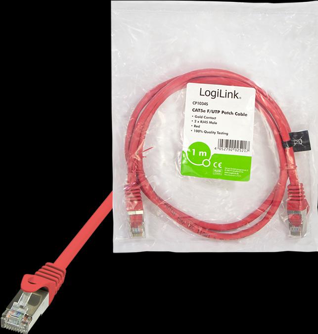 Produktbild LogiLink Netzwerkkabel (F/UTP, CAT5e, 1 m)