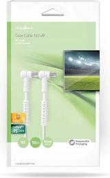 Produktbild Nedis Koaxial Kabel | IEC (Coax) Stecker | IEC (Coax) Buchse | Vernickelt | 120 dB | 75 Ohm | 4-fach (120 dB, Antennenkabel)