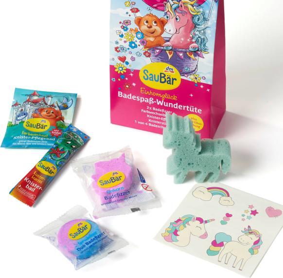 Actual product image dm SauBär Children's bath additive wonder bag unicorn happiness