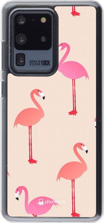 Image du produit PhoneLook Coque transparent Pink Flamingos Pattern (Samsung Galaxy S20 Ultra)