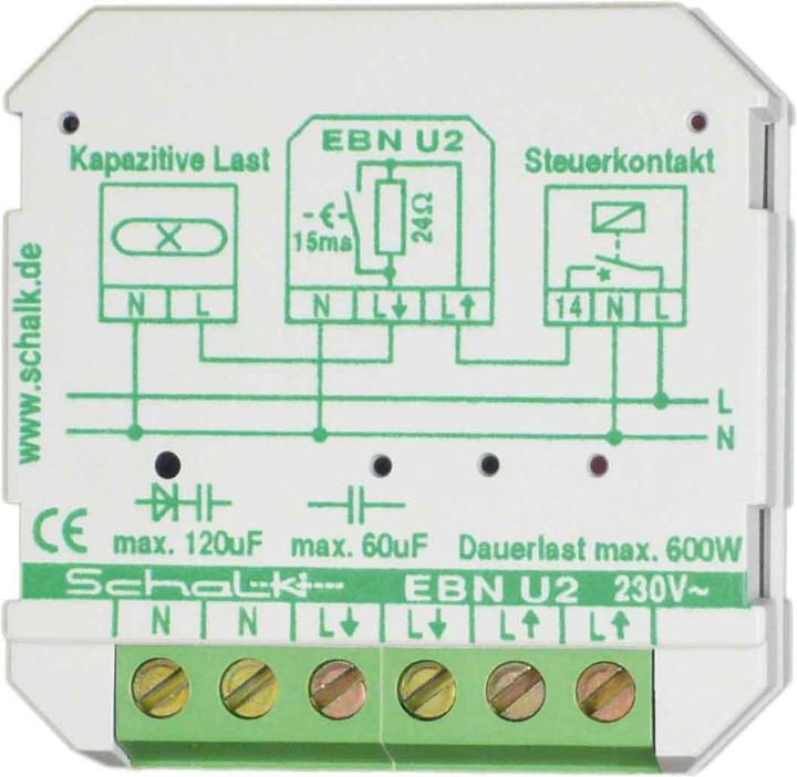 Schalk SCHAL EBN U2 Limiteur de courant d'appel 230V AC, 10A (UP)