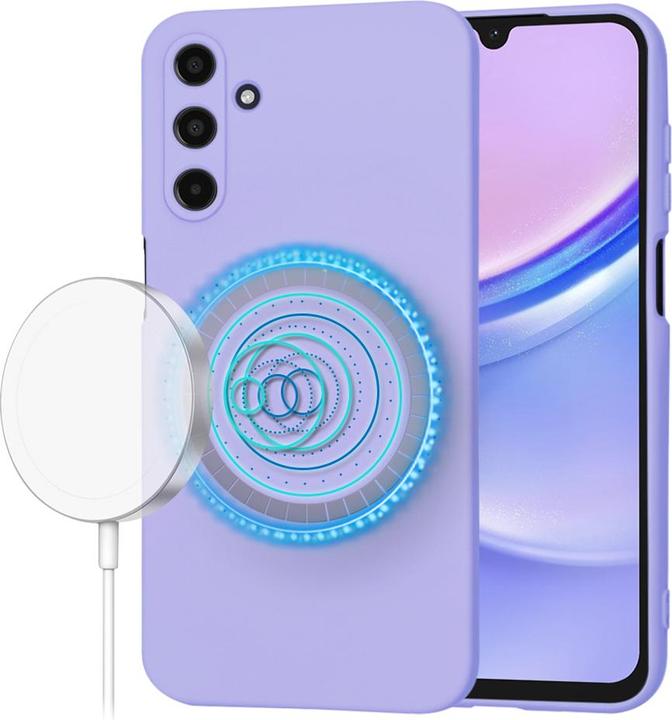 Immagine prodotto Techsuit - SoftFlex MagSafe - Samsung Galaxy A15 4G / A15 5G - Light Purple (Samsung Galaxy A15 5G, Samsung Galaxy A15)