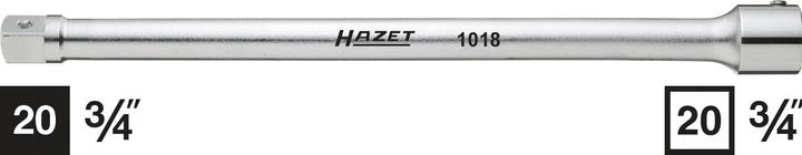Produktbild HAZET Verlängerung 1018 ∙ Vierkant20 mm (3/4 Zoll) ∙ Vierkant 20 mm (3/4 Zoll) (20 mm)