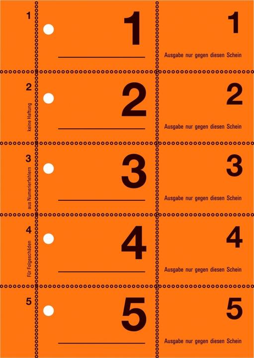 Nutritional values and ingredients Avery Cloakroom numbers (100 x)