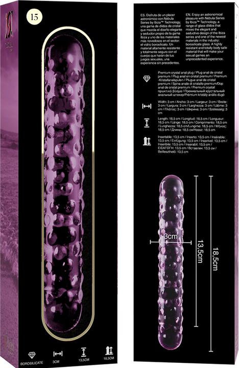 Produktbild Ibiza Nebula Series By ™ - Modell 15 Dildo Borosilikatglas 18,5 X 3 cm Rosa