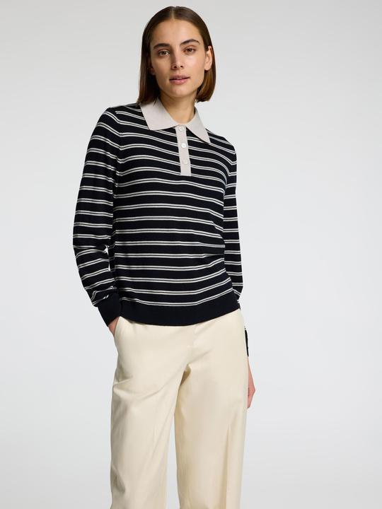 Actual product image Selected Femme 100% Merinowoll Langarm-Poloshirt (XS)