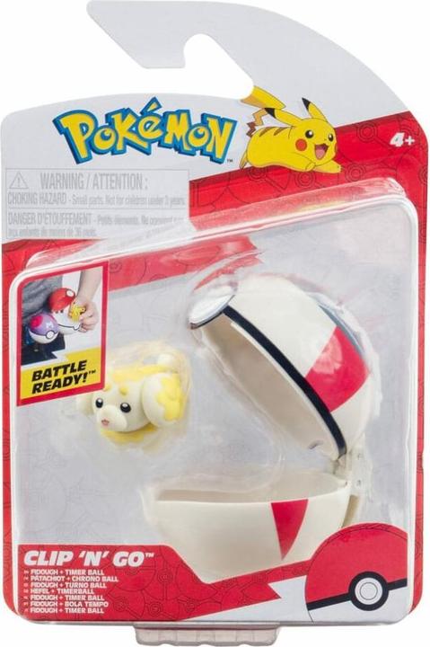 Actual product image Jazwares Pokémon Clip'n'Go Poké Balls Hefel & Timerball