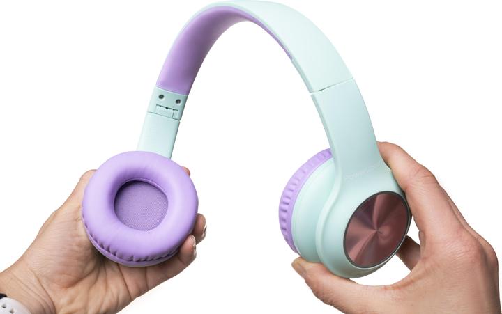 Actual product image PowerLocus Wireless Headphones for kids PLED (blue&purple)