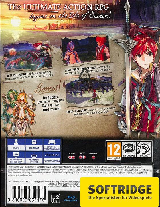 Produktbild Game Ys VIII: Lacrimosa of Dana, PS4 (PS4, DE)