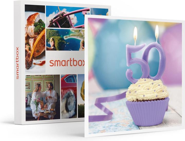 Produktbild Smartbox Ein besonderer Geburtstag, 50 Jahre! Reise nach Europa, Gourmet-Dinner oder Abenteuer für 2 (2 Pers.)
