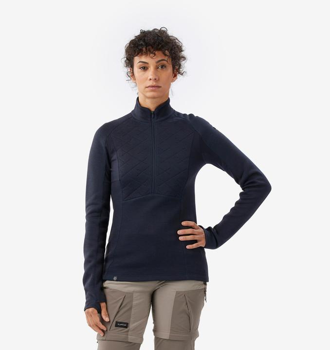 Forclaz Merinoshirt Damen langarm - Merino Resist dunkelblau (XL)