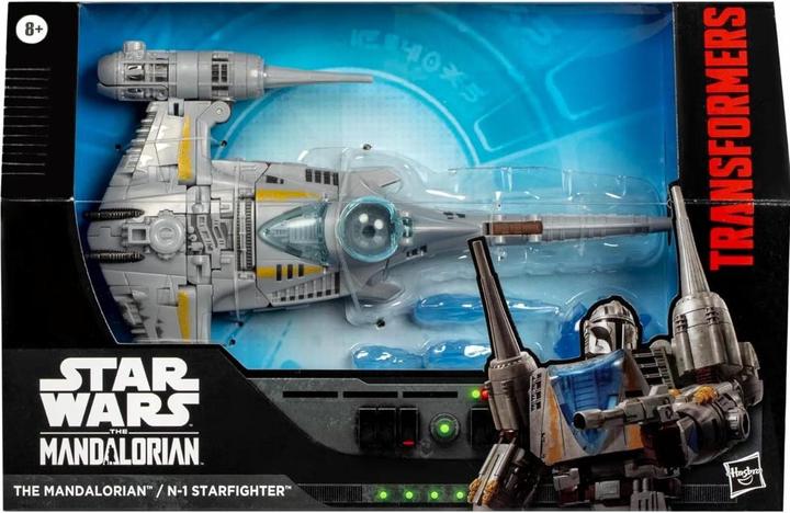 Produktbild Hasbro Star Wars x Transformers Actionfigur The Mandalorian / N-1 Starfighter 19 cm