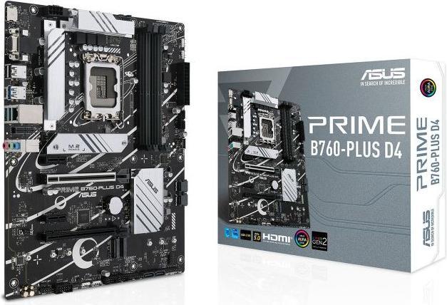 Actual product image ASUS PRIME B760-PLUS D4 (LGA 1700, Intel B760, ATX)