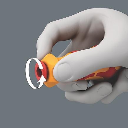 Actual product image Wera 837 i RA Kraftform Bitholding screwdriver