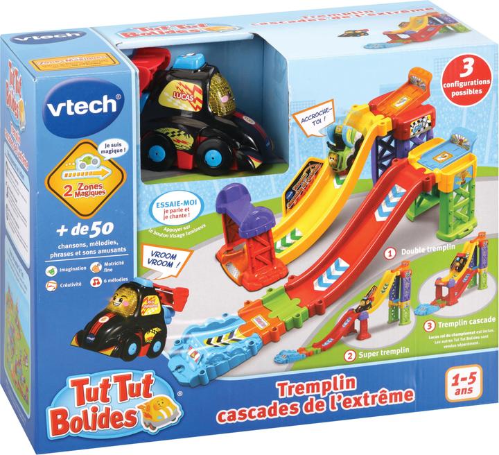 Actual product image VTech Tut Tut Bolides - Tremplin Cascades de l'extrême (+Lucas, roi du championnat) (French)