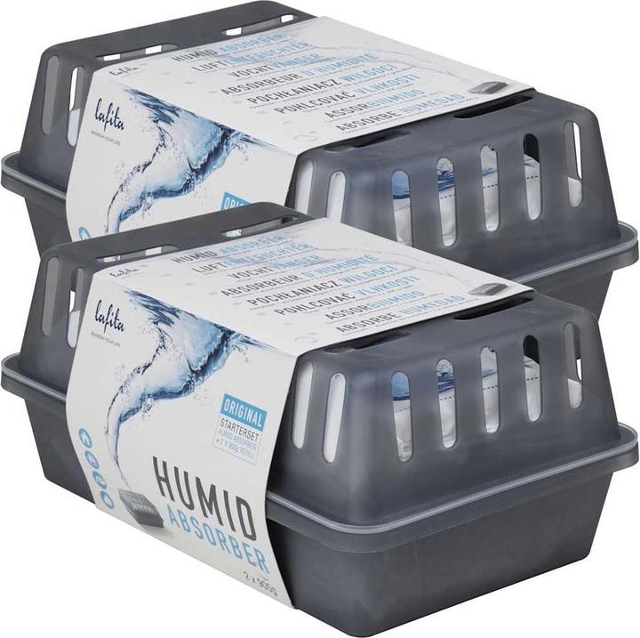 Produktbild VidaXL Raumentfeuchter mit Nachfüllbeuteln 2 Stk. 900 g Feuchtigkeit Absorber