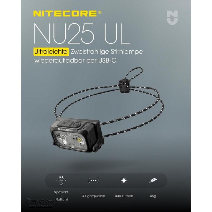 Produktbild Nitecore NU25UL -Ultralight (400 lm)