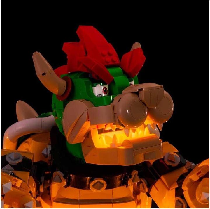 Actual product image Light my bricks LEGO Super Mario The Mighty Bowser # 71411 Light Kit
